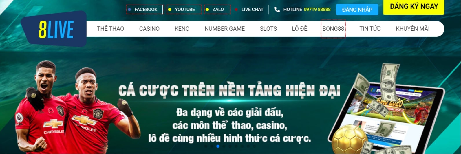 Nhiều kèo đấu hấp dẫn thường diễn ra tại 8live